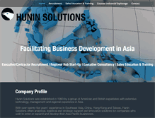 Tablet Screenshot of hunin-solutions.com